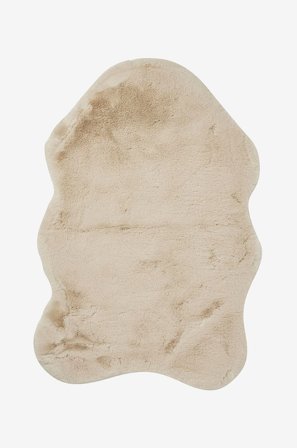 Skinnwille - Pelstæppe Fluffy - Brun - Skind & skindtæpper - 60X90 - Fra Homeroom