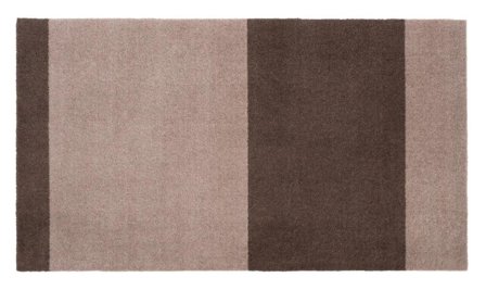 Tica Copenhagen Gulvmatte Stripes Brun-Sand 90x200