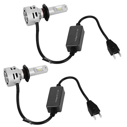 2 st 10000LM 60W Super Ljus Bil LED Strålkastare Konverteringskit Strålkastare Glödlampor för H7