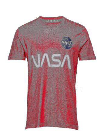 Nasa Reflective T T-shirts Short-sleeved Rød Alpha Industries