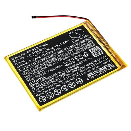 Batteri for e-bok, e-leser for Bookeen CYBFT1F-BK, Cybook Muse HD