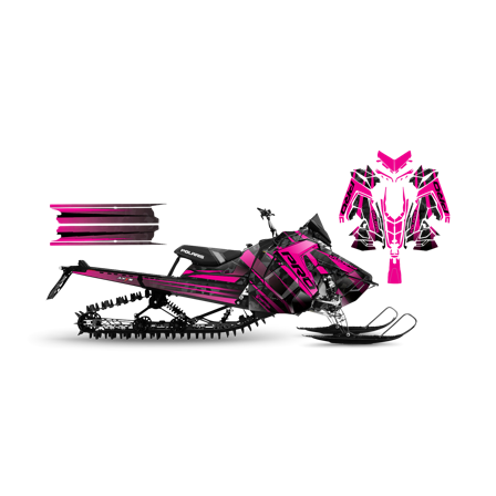 Dekalkit SweTown Overwatch Rosa-Svart - Polaris Axys 800 SKS 146 2018-2020