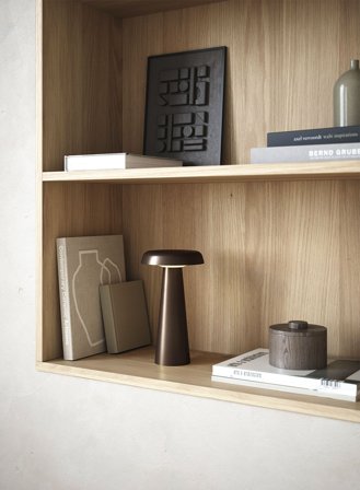 Arcello oppladbar bordlampe H25 - brunert bronse