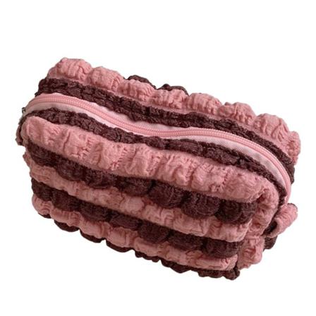 Kosmetiikkalaukku Meikkipussi Tumman Punainen&pink