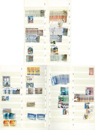 Island - Dubletsamling i 1 indstiksbog - Stemplet