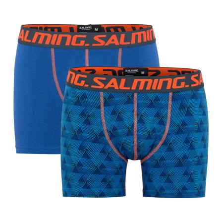 Salming Rule 2-pack Long Boxer Men undergarment Blue M