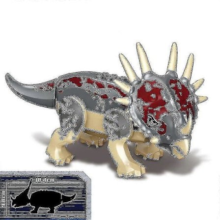 1 stk Jurassic Stor Dinosaur Byggeklodser T-rex Quetzalcoatlus Spinosaurus Actionfigurer Legetøj - FARVE: Styracosaurus