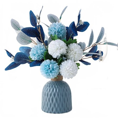 Tekokukat maljakolla Teko hortensia kukka-asetelma Koti Puutarhajuhlat Hääkoristelu (Sininen)