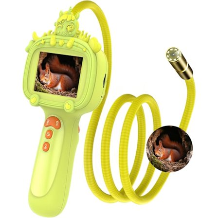 Boreskop Slangekamera Endoskop med Lys & Fleksibelt Rør til Børn - Pædagogisk STEM Videnskabslegetøj til Drenge & Piger i Alderen 3-10, Fødselsdag til