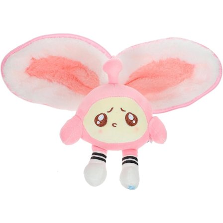 Vendbar plysj tegneserie kosedyr nydelig gjemsel plysjdukke søte kryssdressing leker klempute gaver til gutter og jenter 20 cm rosa