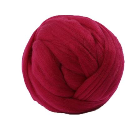 Bulky Ull Garn Chunky Arm Knitting Super Myk Giant Ball Rovin - Perfet Red