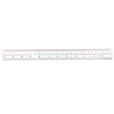 Ubruddelig lineal 30cm 3 stk. Stationery Skoleartikler