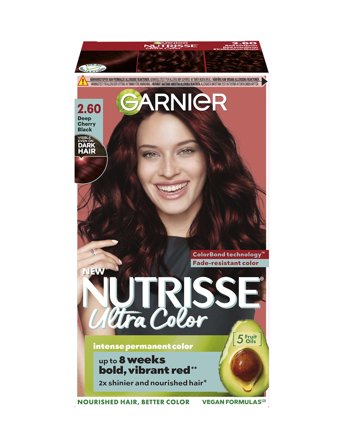 Garnier Garnier, Nutrisse, Ultra Color, 2.60 Deep Cherry Black - Nude - 1 stk