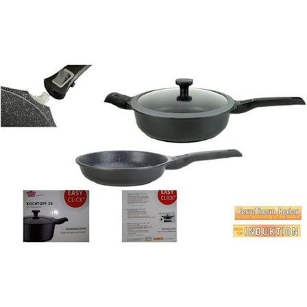 GSW - Easyclick - Stekpanna - Ø 28 cm - Gjuten aluminium - Alla värmekällor inklusive induktion