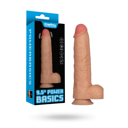 Realistic Vibrating Power Cock 23,6 cm - Vuxen.se - Vibrerande, strapless & standars strap-ons