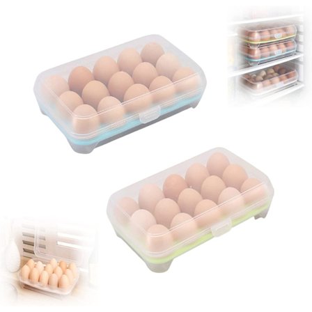 2 st äggkartong i plast