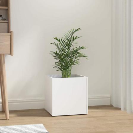 Vidaxl Odlingslåda Vit 40x40x40 Cm Konstruerat Trä Vit