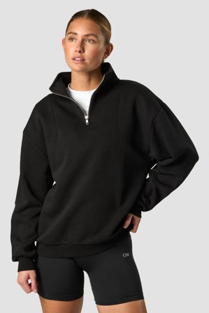 Nimble 1/4 Zip Black