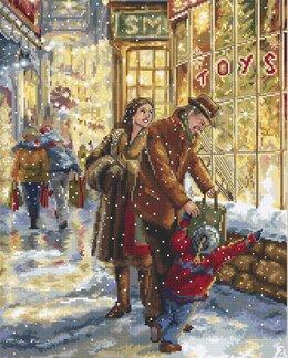 Stickpackung Bild Weihnachtserwartungen