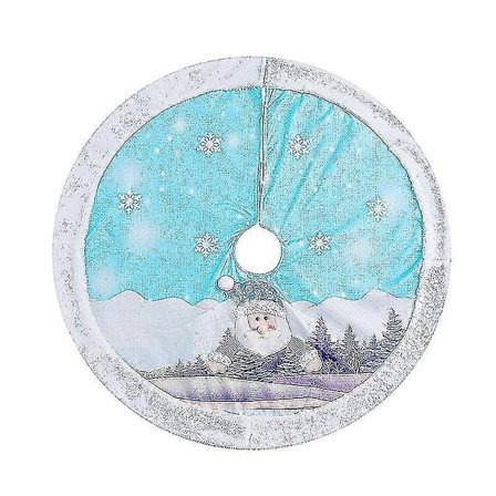 Sininen LED-valolla valaistu joulukuusi, tapahtumapaikan koristelu, pehmoinen essu