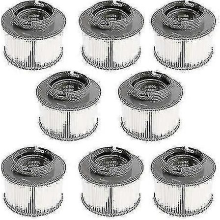 2024 Sett med 8 erstatningsfiltre for vedlikehold av ditt oppblåsbare basseng Mspa eller Jacuzzi Ruikalucky-