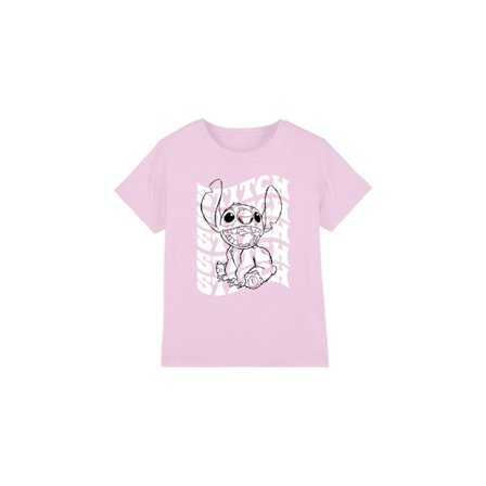 Lilo & Stitch Barn/Barn Skiss Namn Upprepa T-Shirt 3-4 År