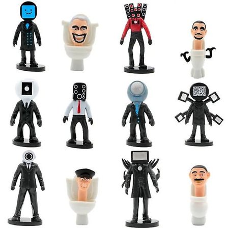 Toiletmand Kamera Mand Figur TV Mand Højttaler Mand Model Kameramand Actionfigurer
