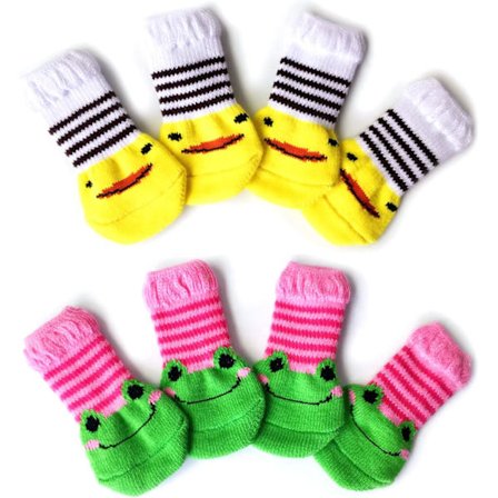 Tasskydd, Hundstrumpor Tassar Stoppar Slickande, Strumpor för Hundar, Halkfria Husdjursstrumpor, Husdjursstrumpor med Gummi, Halkfri Värme, Anti-Repor