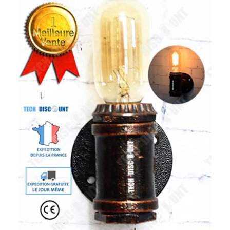 Vägglampa - TD - Retro vintage - Metall - E27 - Inomhus/utomhus