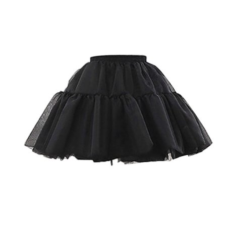 Krinolin Underkjol Petticoat Brudklänning Vintage Balklänning A-linje 4-Lager Organza Kort Underkjol för Kvinnor Utan Båge Vit[HK]