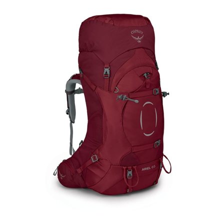 Osprey Ariel 65 Women hiking backpacks Red XS/S