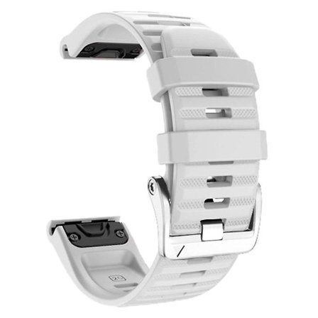 Klockarmband för Garmin Forerunner 965/955/945/935 Mjukt Silikonarmband Armband med Silverspänne