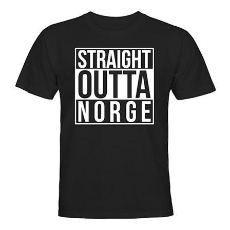 Straight Outta Norge - T-SHIRT - UNISEX