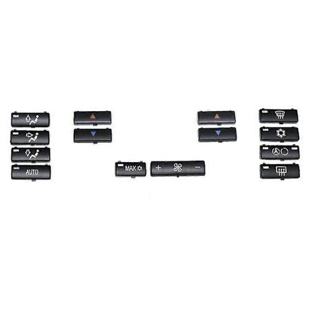 14 stk. Bil Klimaanlæg Aircondition Switch Knapper Dæksler til X5 E53 1999-2006 E39 1996-2002 64116915812