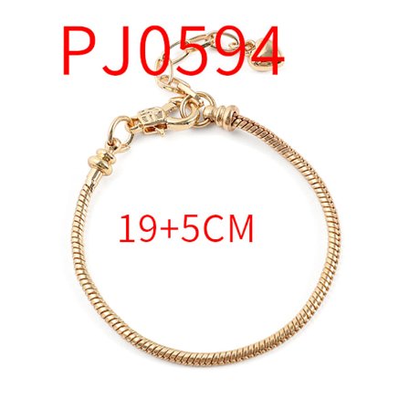 Armband för flickor och barn - Pandora Armband 19cm + 5cm Förlängningskedja i Guld