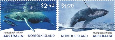 Norfolk Island - Hvaler - Postfrisk sæt 2v