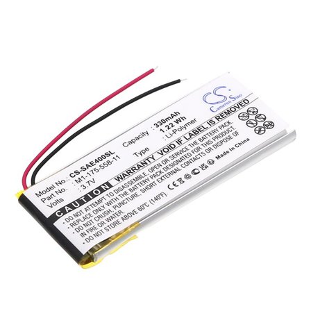 Batteri for mediespiller for Sony NW-E403, NW-E405, NW-E407 osv.