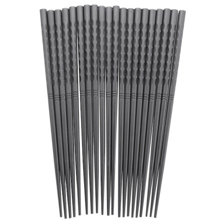 Glasfiber Spisepinde Sæt Genanvendelige Opvaskemaskine-sikre Spisepinde Restaurant Indflytningsgave (10 Par)