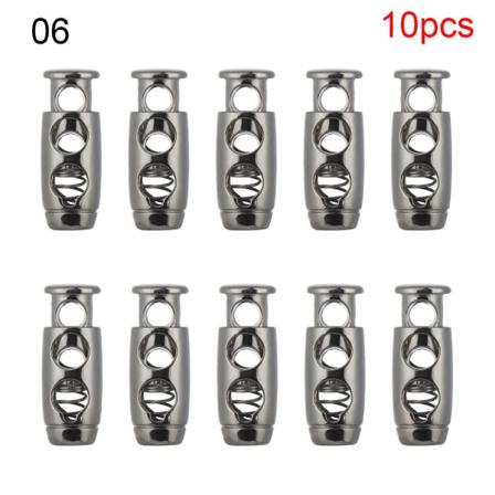 10 Stk Dobbelthulspropper Diy Metalklemmestopperledning 6