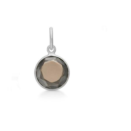 Frk. Lisberg, Cat pendant smokey quartz silver Grijs, Dames, Maat:ONE Size
