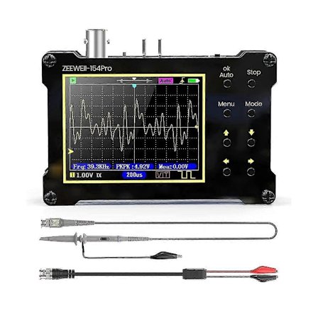 Digitalt oscilloskop, 14 typer mätning, 40 MSa/s samplingsfrekvens, 18 MHz bandbredd, 2,4 tums LCD-skärm