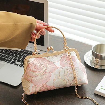 Juhlalaukku Qipao-laukku PINKKI