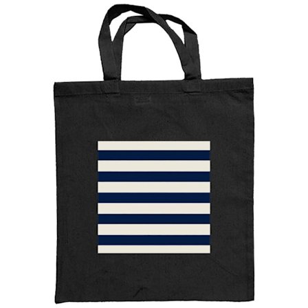 Stoffpose marineblå og hvite striper