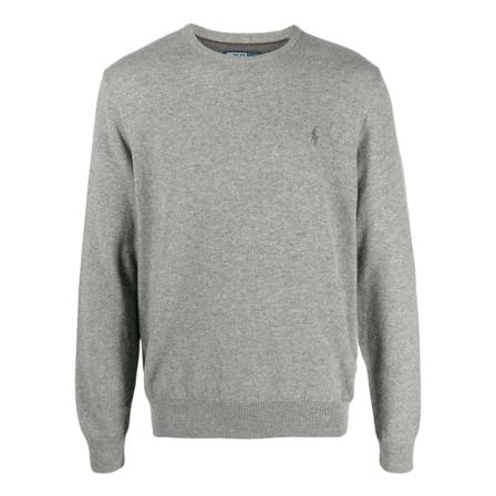 Ralph Lauren, Round-neck Knitwear Grijs, Heren, Maat:XL