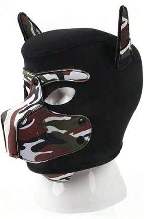 Neoprene Dog On Mask Black-Camouflage - Woome.pl