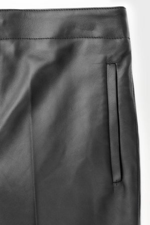 COS Men's Pantaloni Sartoriali In Pelle in Nero