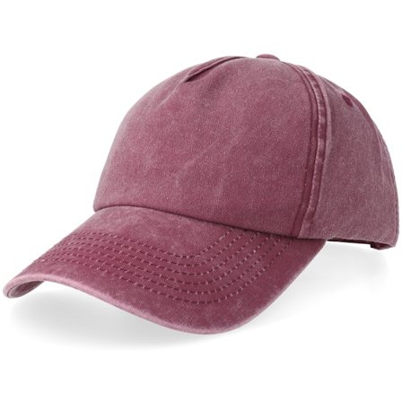 Equip - Rood adjustable Cap - Maroon Pigment Washed Low Profile Golfer A-Frame Adjustable @ Hatstore