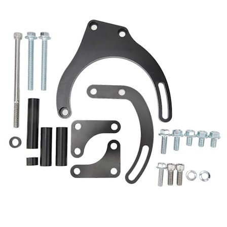 Servostyringspumpe Monteringsbeslag Robust Pålidelig Servostyringspumpe Beslagssæt Udskiftning Til Chevy Big Block Motorer BBC Sort