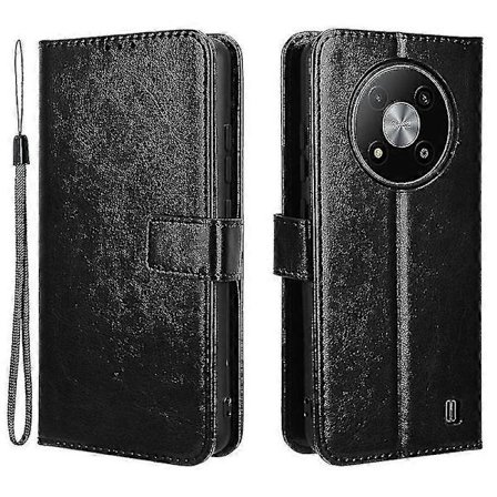 ZTE Blade A73 5G -puhelimen suojakotelo Crazy Horse -kuvioitu lompakko nahkainen puhelinkotelo