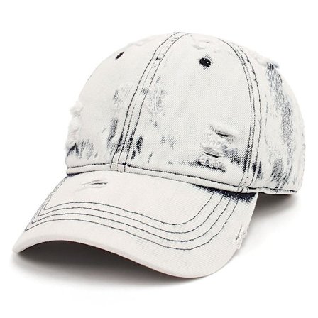Sommervasket Denim Jente Baseball Caps Sommer Justerbar Unisex Baseball Caps